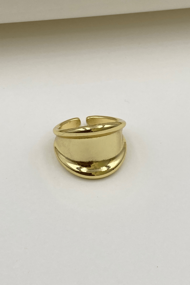 Gold Plaka Yüzük