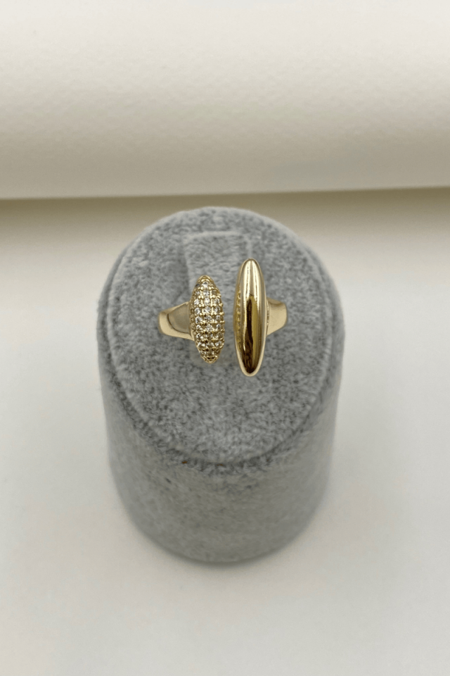 Gold Zirkon Taşlı Yüzük