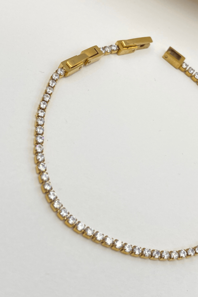 Çelik Gold 2mm Suyolu Bileklik
