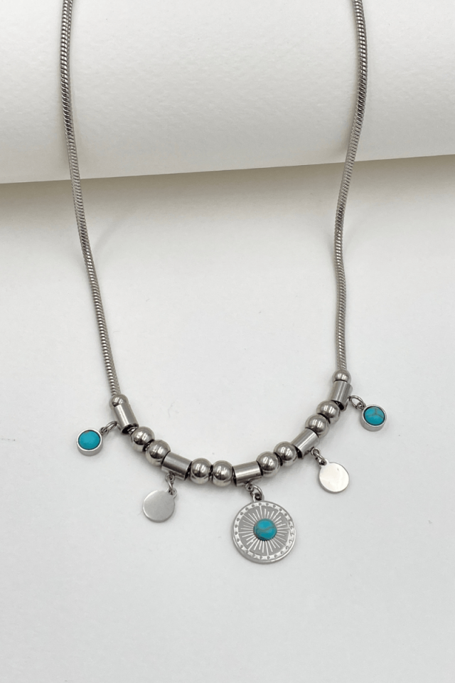 Çelik Charm Kolye