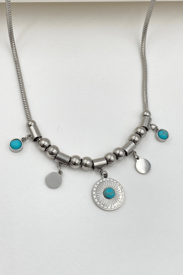 Çelik Charm Kolye
