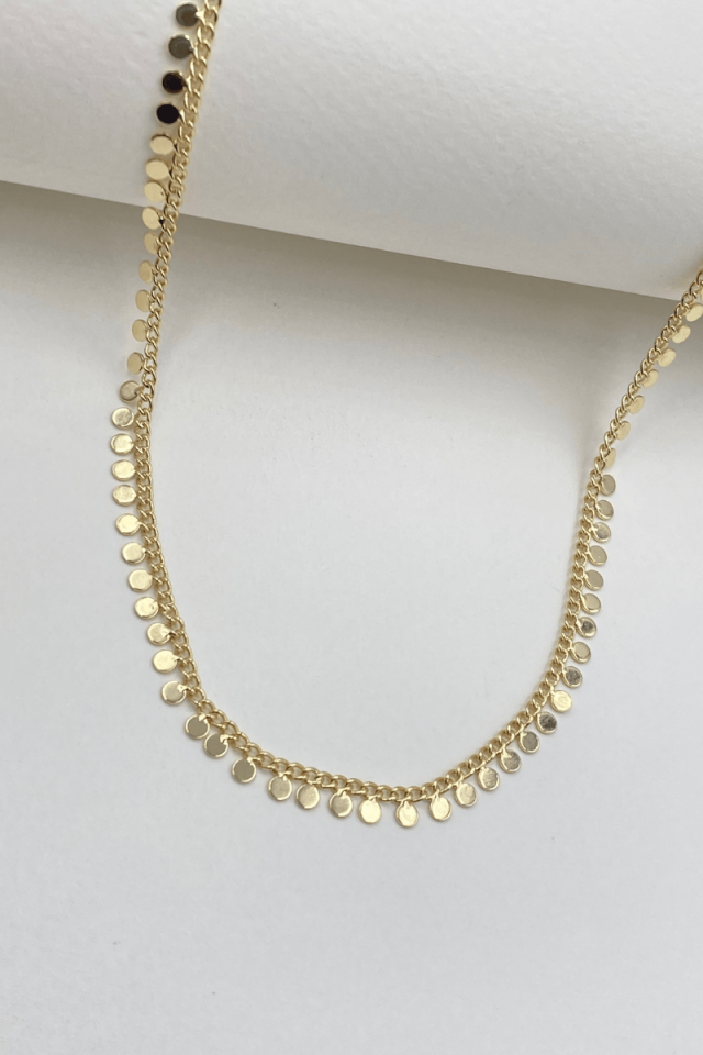 Gold Full Pullu Kolye