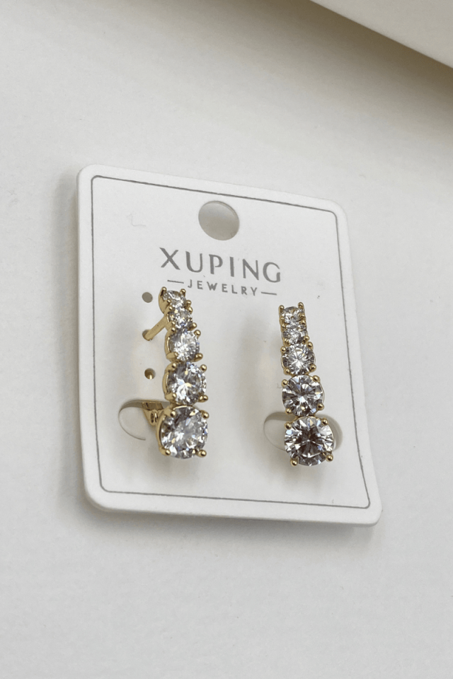Xuping Sıralı Taş Küpe