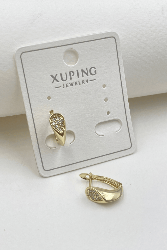 Xuping Minimal Taşlı Küpe