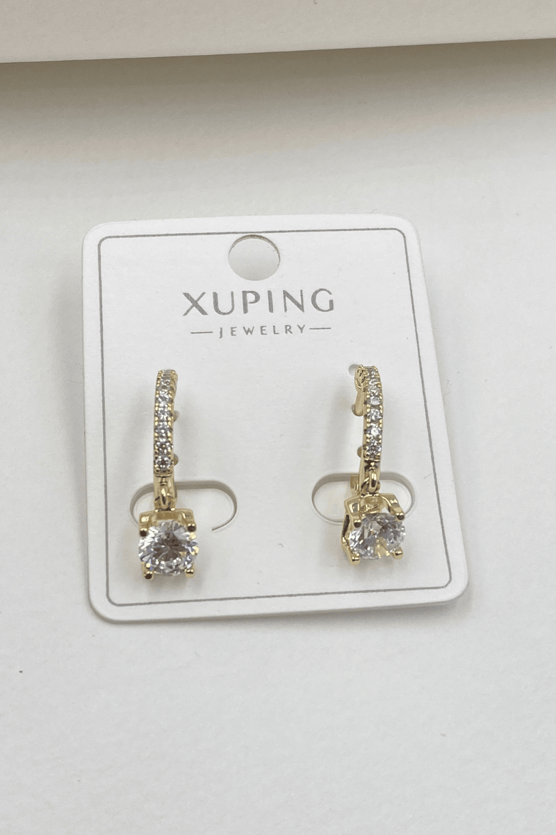 Xuping Taşlı Sallantılı Küpe