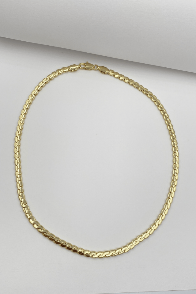 Xuping Gold Balık Sırtı Kolye